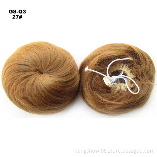 Wholesale messy afro fake hair bun accessories maker